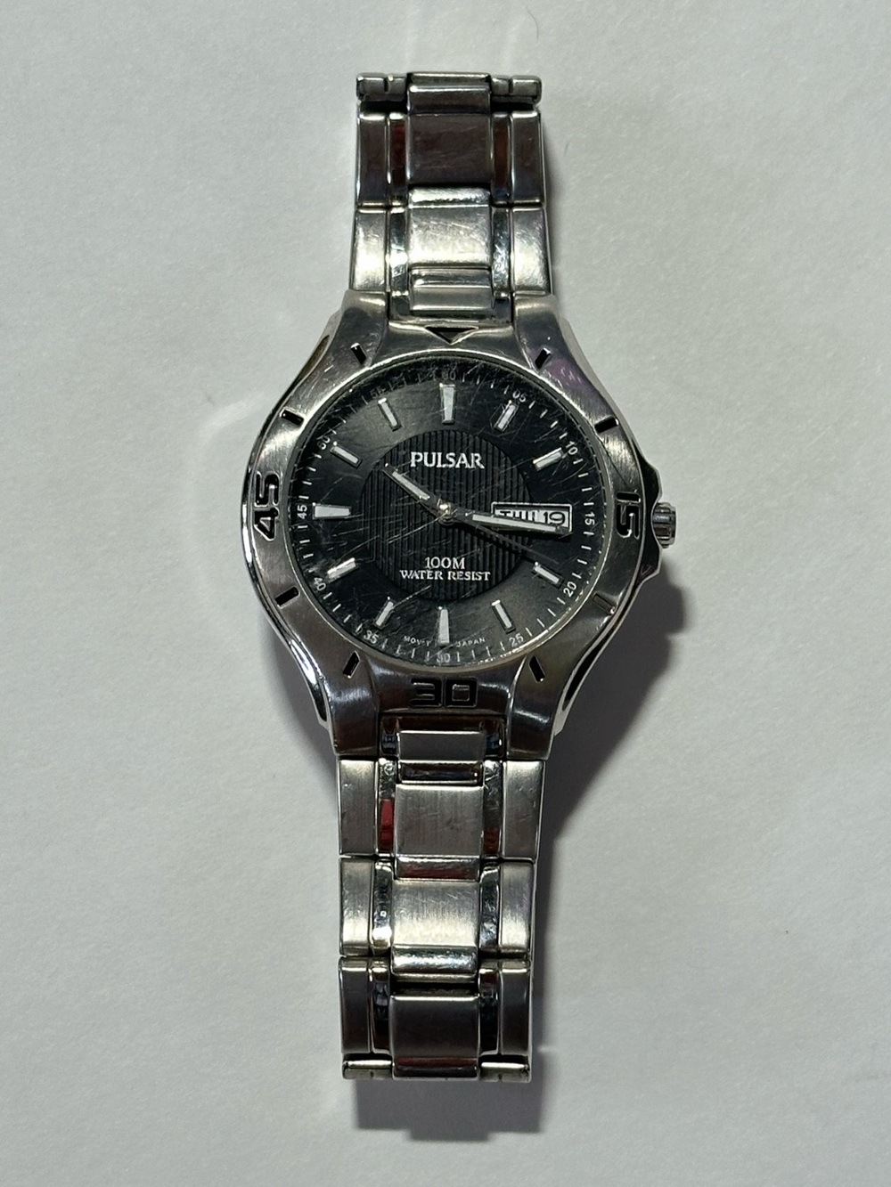 Y2K OlderBrotherCore Pulsar Watch Date Dial Water Resistant (Untested) Preppy